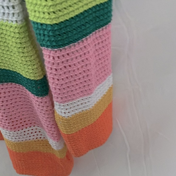 Unbranded: Rainbow colored Knit Swimsuit coverup dress- sheer- XL - Picture 6 of 16